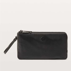 Lululemon Double Up Pouch - Black / Debossed Diamond